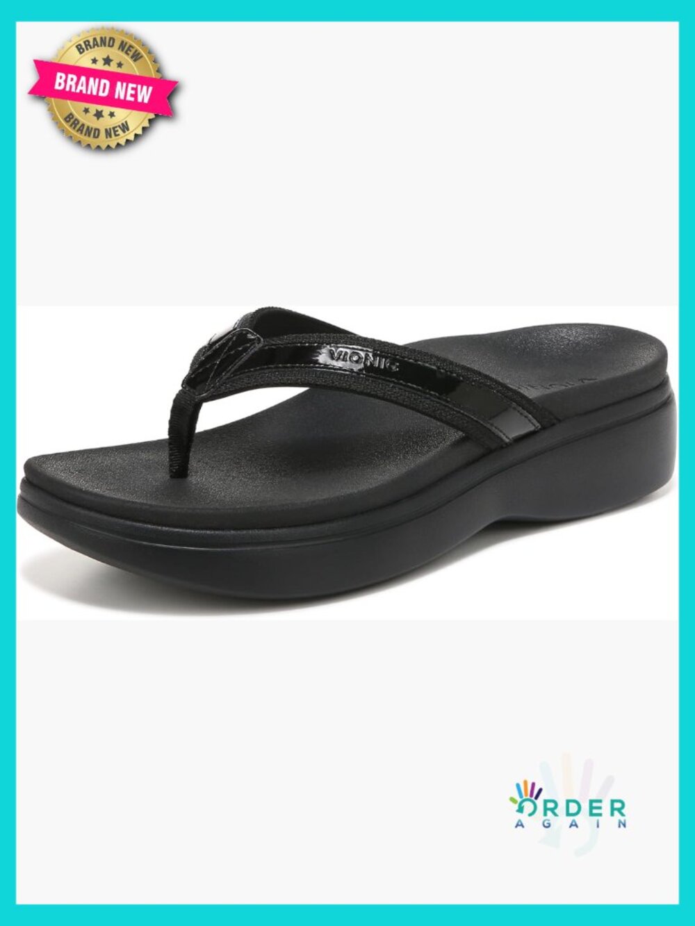 Women's Platform Orthotic Sandal Cushioned Arch Support Casual Slip On